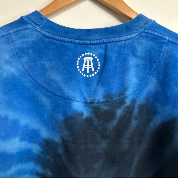 Colortone Mens Too Bad XL Tie Dye Sweatshirt Blue Boho Hippie Casual - Picture 7 of 13